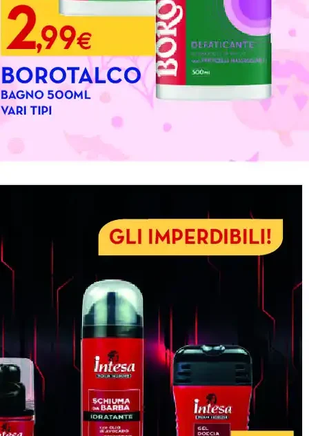 Bagno schiuma Borotalco