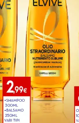 Shampoo e balsamo Elvive