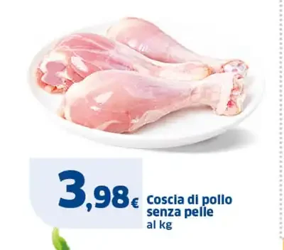 Coscia di pollo senza pelle