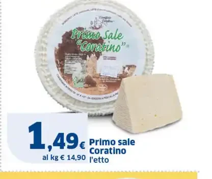 Primo sale Coratino