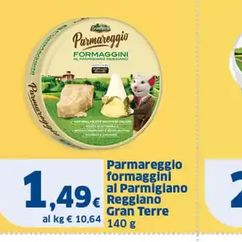 Parmareggio formaggini al Parmigiano Reggiano Gran Terre