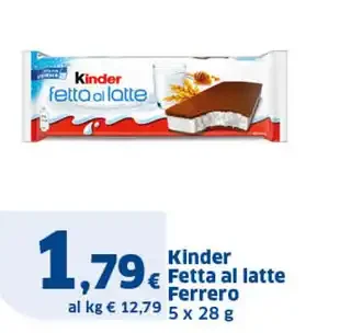 Kinder Fetta al latte