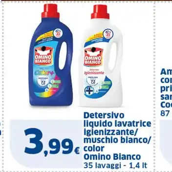 Detersivo liquido lavatrice Omino Bianco