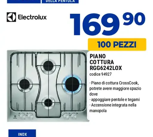 Piano cottura Electrolux RGG6242LOX