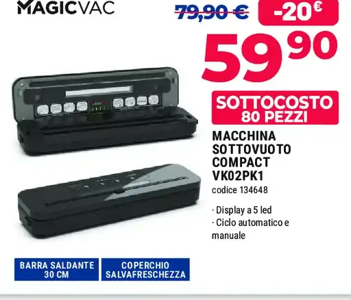 Macchina sottovuoto MagicVac Compact