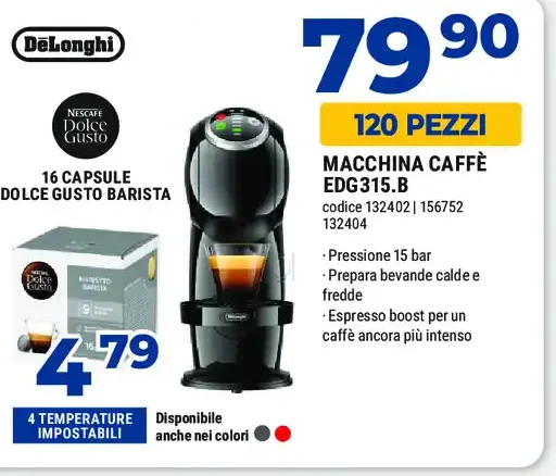 Macchina caffè DeLonghi EDG315.B