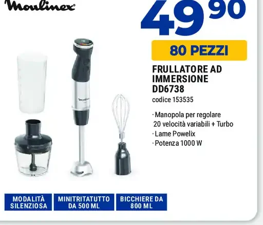 Frullatore ad immersione Moulinex DD6738