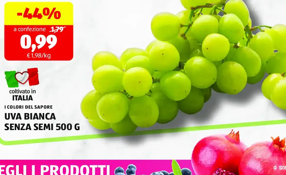 Uva bianca senza semi