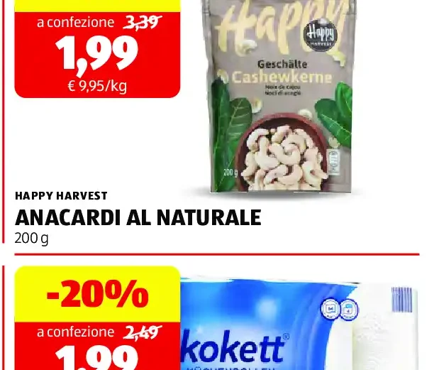 Anacardi al naturale