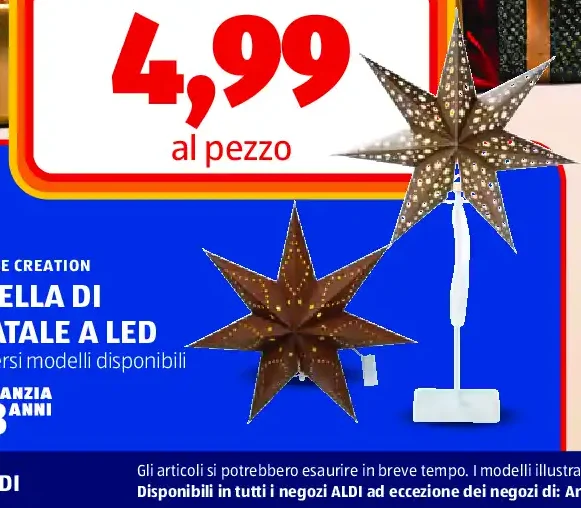 Stella di Natale a LED