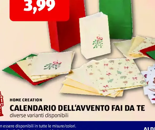 Calendario dell'avvento fai da te