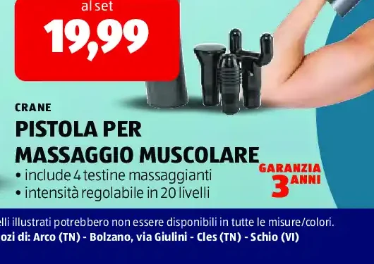 Pistola per massaggio muscolare