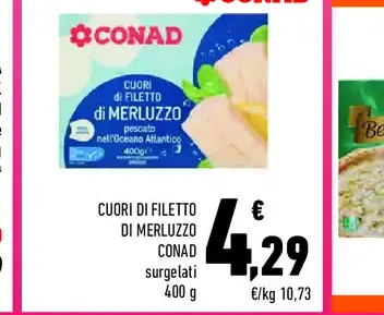 Filetti di merluzzo Conad