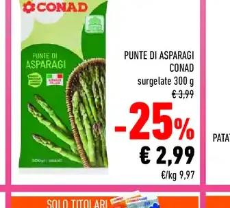 Punte di asparagi Conad