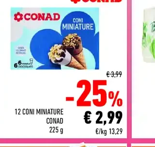 12 coni mini Conad