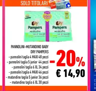 Pannolini-mutandino baby Dry Pampers
