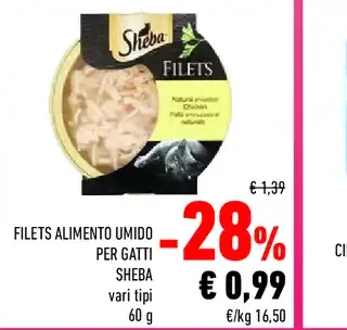 Filets alimento umido per gatti Sheba