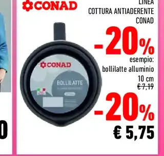Bollilatte alluminio Conad