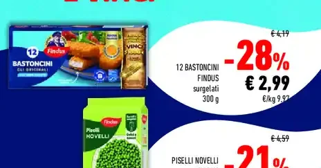 Bastoncini di pesce surgelati