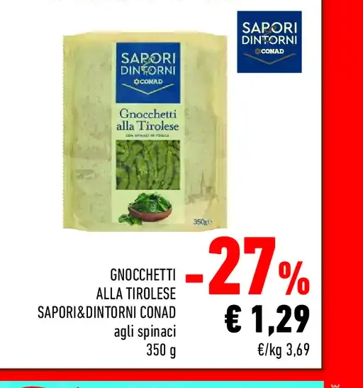 Gnocchetti alla tirolese agli spinaci