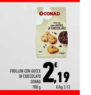 Frollini con gocce di cioccolato