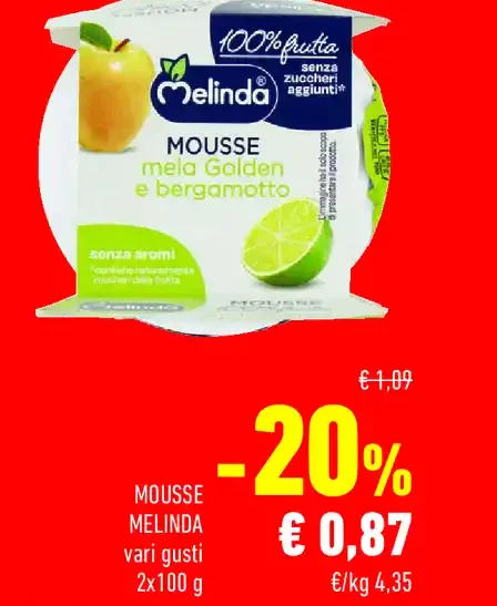 Mousse di mela e bergamotto