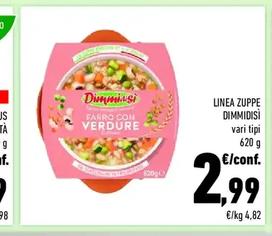 Linea zuppe DimmiSì