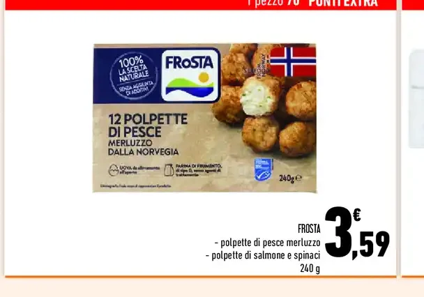 Polpette di pesce merluzzo Frosta