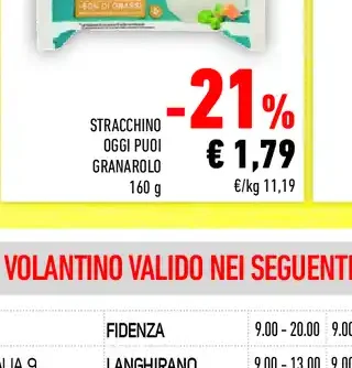 Stracchino Oggi Puoi Granarolo