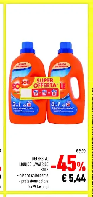 Detersivo liquido lavatrice