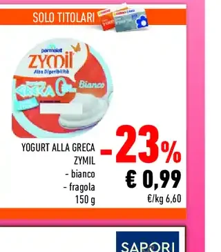 Yogurt alla greca Zymil