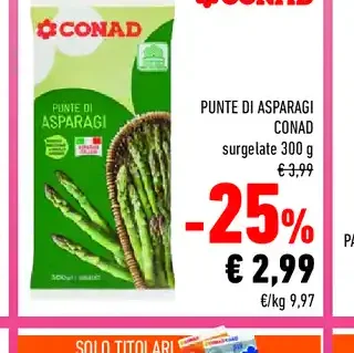 Punte di asparagi Conad