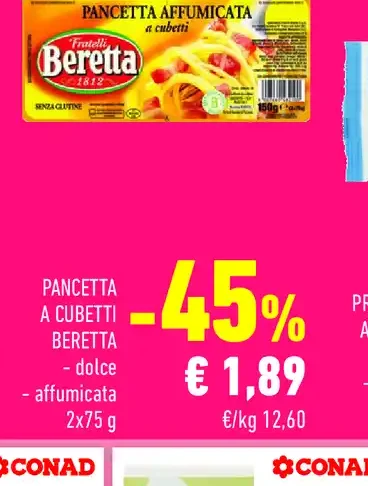 Pancetta a cubetti Beretta