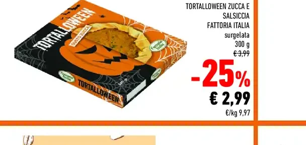Totalloween zucca e salsiccia Fattoria Italia