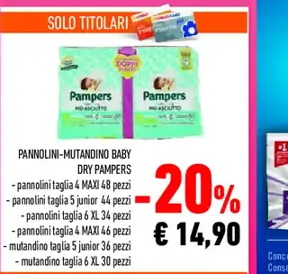 Pannolini-mutandino Baby Dry Pampers