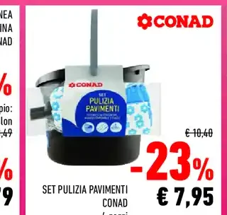 Set pulizia pavimenti Conad