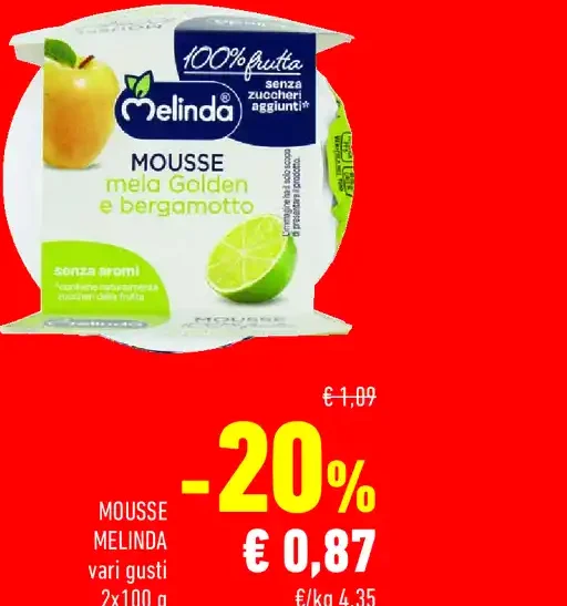 Mousse di mela e bergamotto