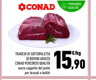 Trancio di sottopaletta di bovino adulto