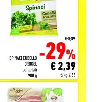 Spinaci Cubello Orogel