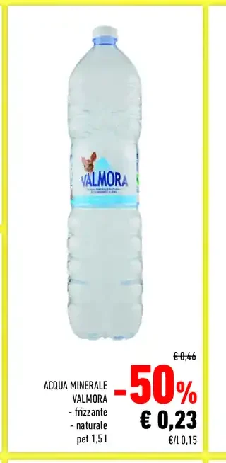 Acqua minerale naturale frizzante