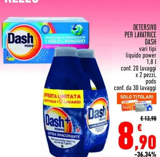 Detersivo lavatrice Dash