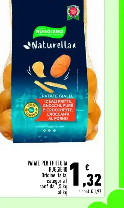 Patate per frittura Ruggiero