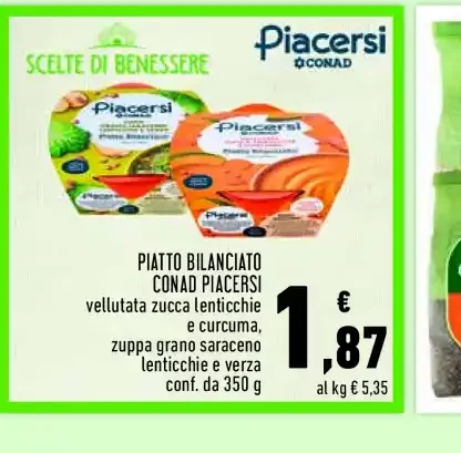 Piatto bilanciato Conad Piacersi