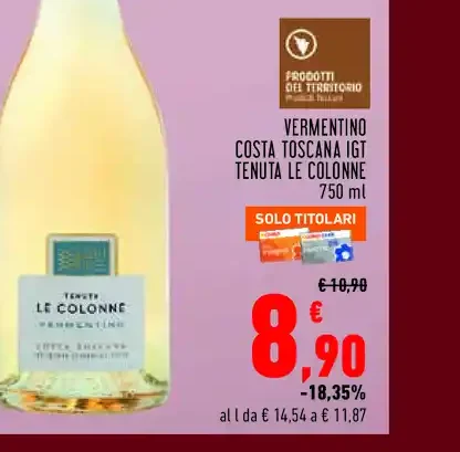 Vermentino Toscana IGT Tenuta Le Colonne