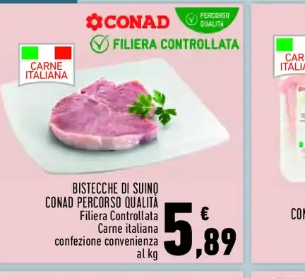 Bistecche di suino Conad