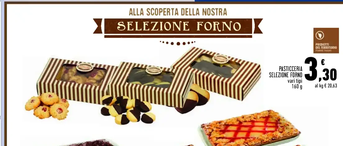 Pasticceria selezione forno vari tipi