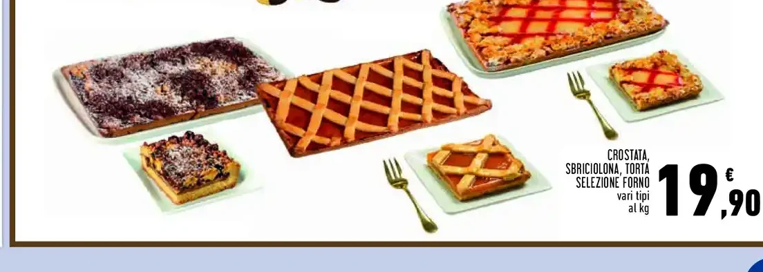 Crostata, sbriciolona, torta selezione forno