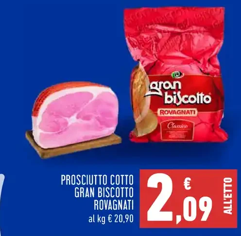 Prosciutto cotto Gran Biscotto Rovagnati