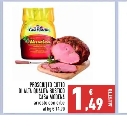 Prosciutto cotto di alta qualità Rustico Casa Modena