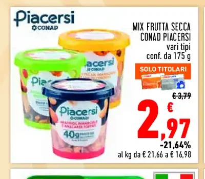 Mix frutta secca Conad Piacersi